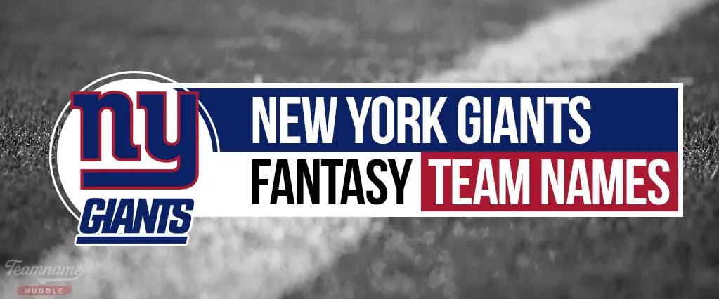 New York Giants Fantasy Football Names